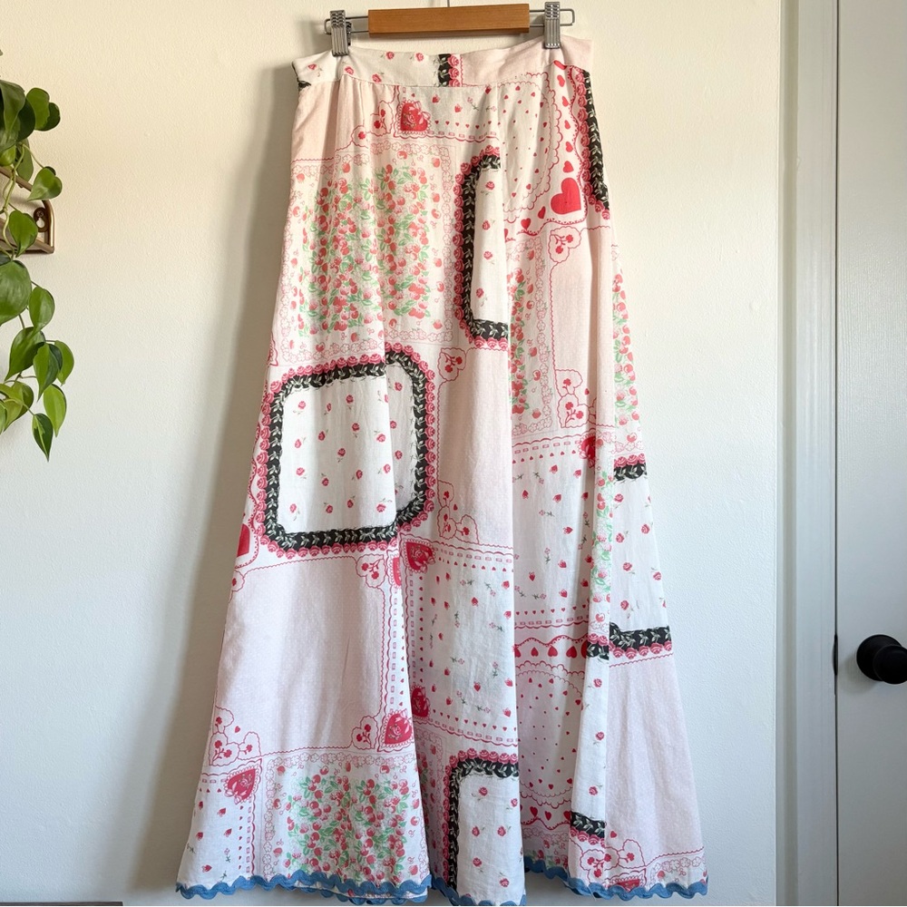 Colorful Patchwork Midi Skirt - Picture 6 of 8